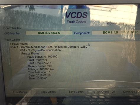 audi a4 trouble code 00471