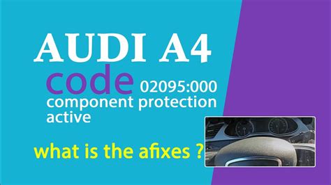 audi a4 trouble code 02095