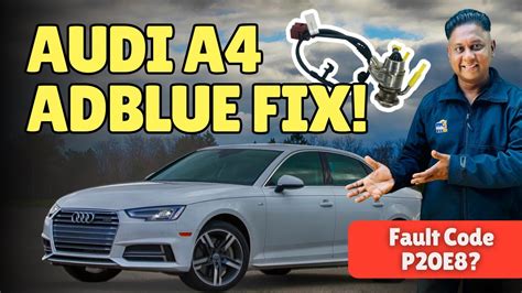 audi a4 trouble code p20e800