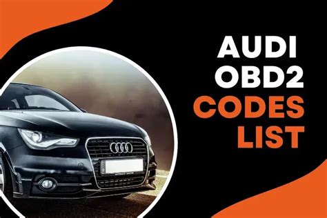 audi fault codes list