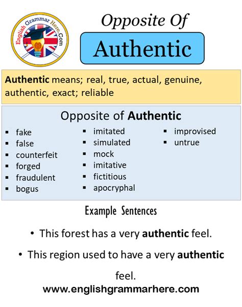 authentic meaning in english grammar