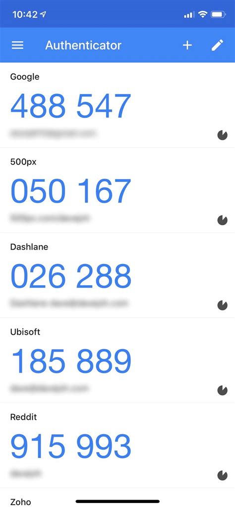 authenticator verification code