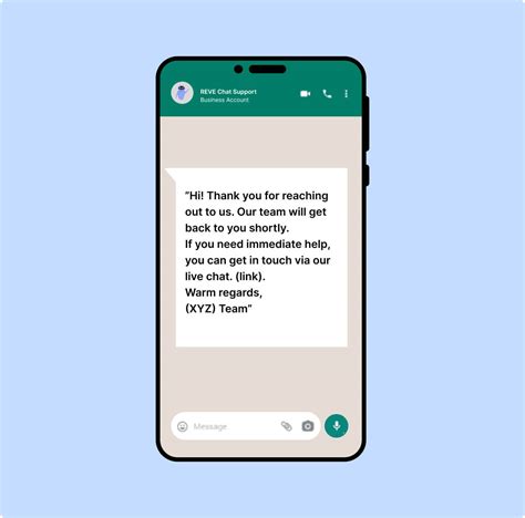 auto reply text message example personal