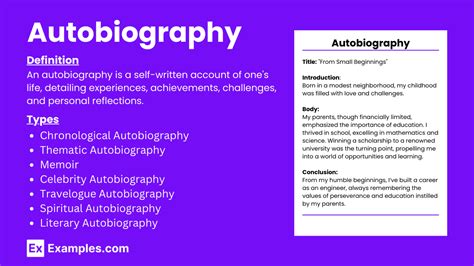 autobiography definition and examples pdf