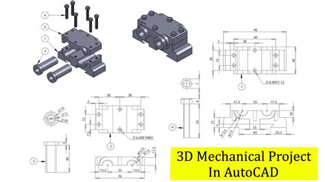 autocad mini projects for mechanical engineering students