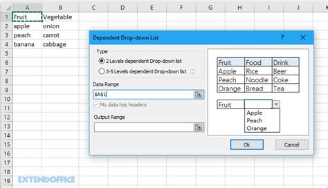 autocomplete drop down list excel without vba