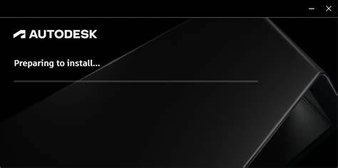Autodesk Preparing to Install Screen