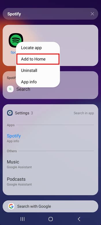 automatically add apps to home screen android