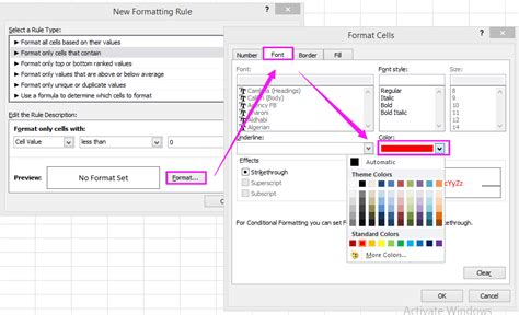 automatically change cell color in excel based on value