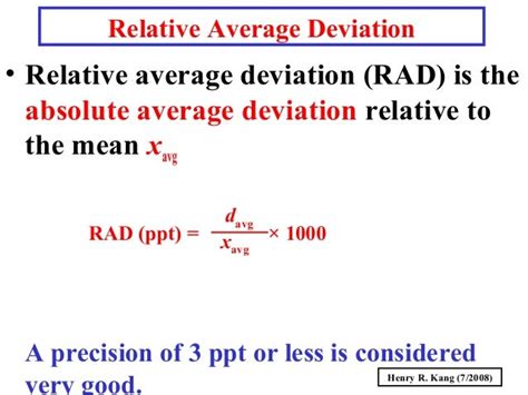 average absolute relative deviation