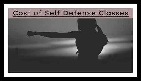 average cost of self defense classes