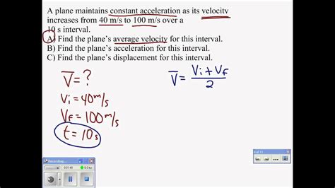 average velocity problems with solutions