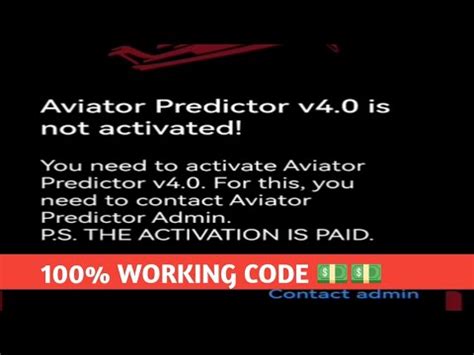 aviator predictor v4 0 activation code free hack 2024