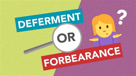 Avoiding deferment and forbearance