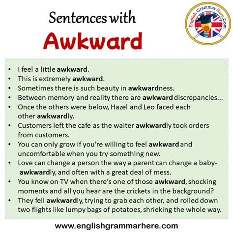 awkward sentence in english for class 1