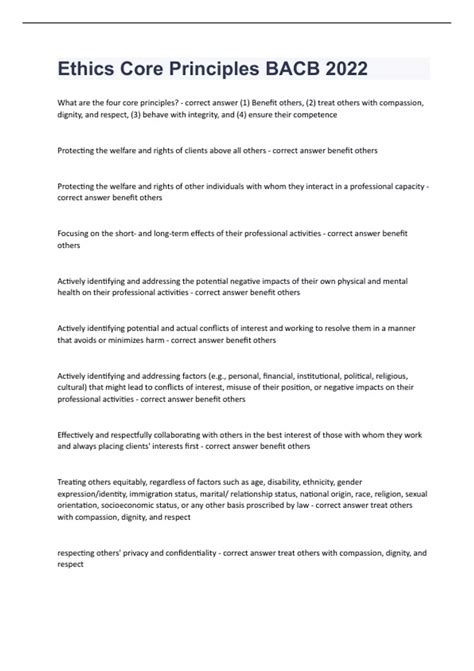 bacb core ethical principles