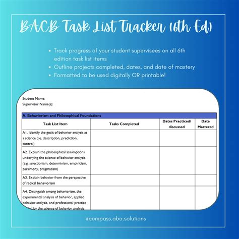 bacb task list items