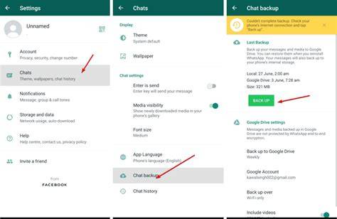 backup chat whatsapp android