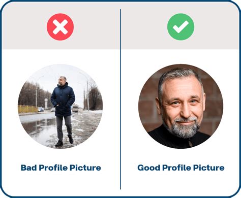 Contoh Foto Profil yang Buruk
