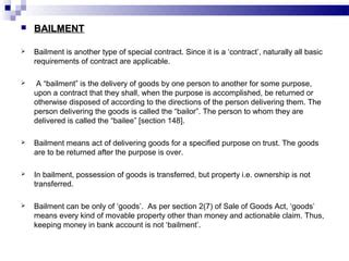 bailment requirements