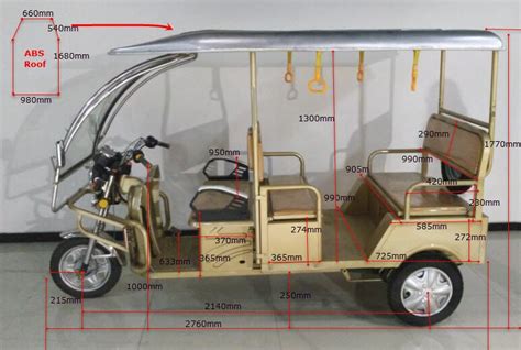 bajaj auto rickshaw dimensions in feet