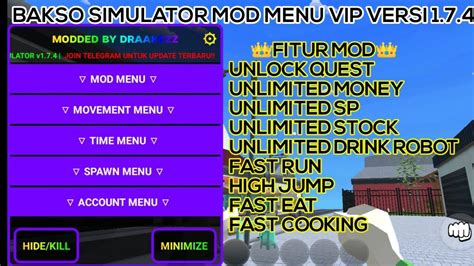 bakso simulator mod menu versi 1.7 4