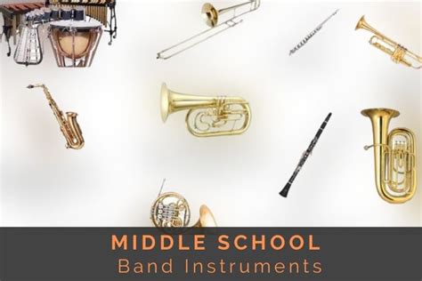 band instruments list middle school