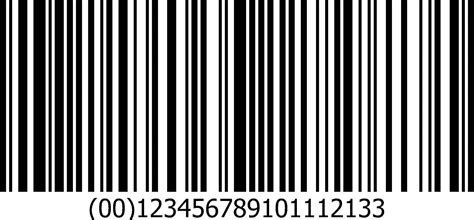 bar code sample image