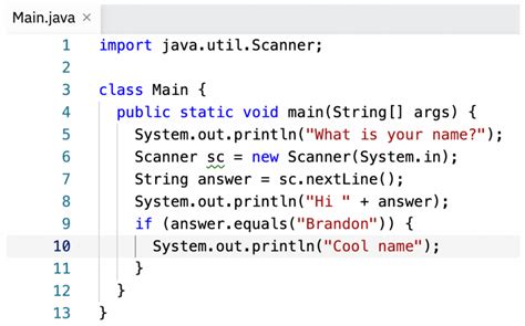 basic code in java