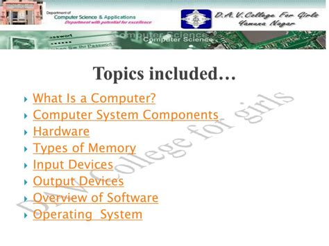 basic computer topics for presentation ppt