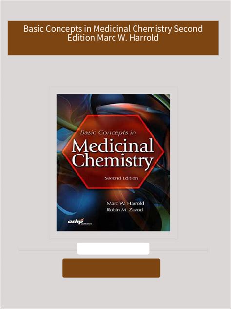 basic concepts in medicinal chemistry 2nd edition pdf