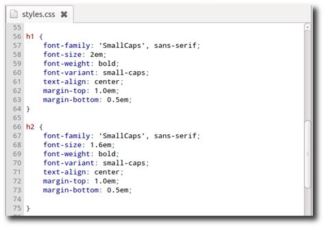 basic css file example
