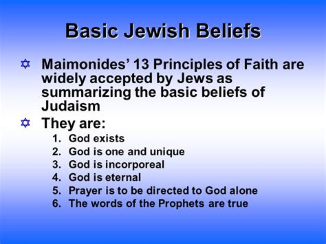 basic doctrines of judaism