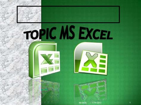 basic excel tutorial ppt