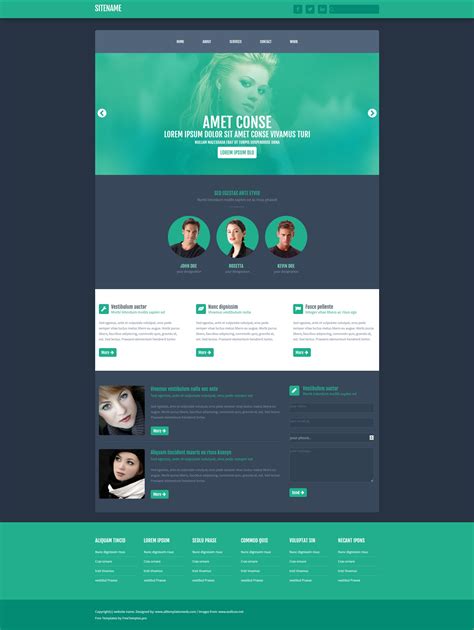 basic html website templates with source code