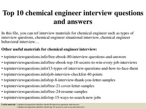 basic interview questions for chemistry students