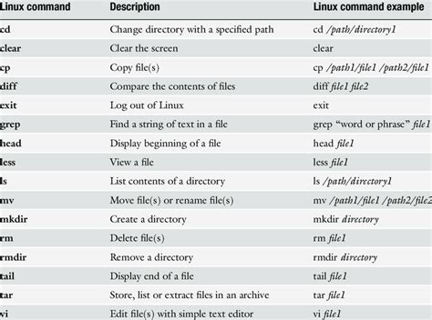 basic linux directory commands