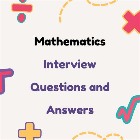 basic math interview questions