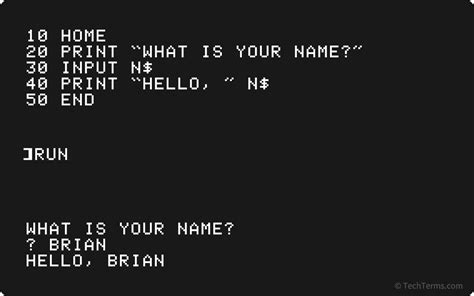 basic programming terms