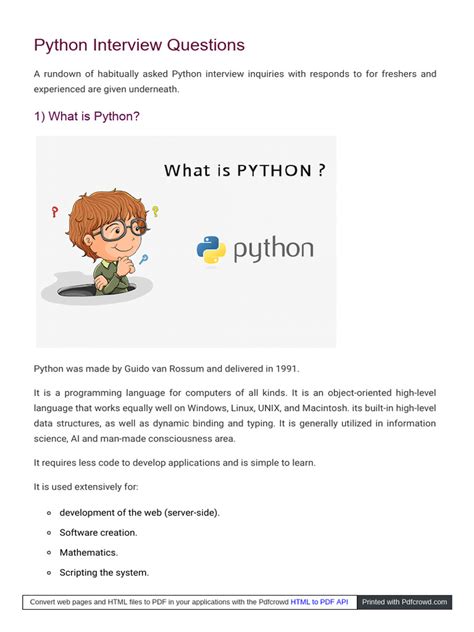 basic python interview questions javatpoint