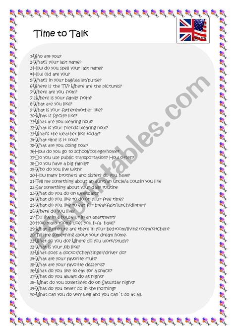 basic questions for elementary students