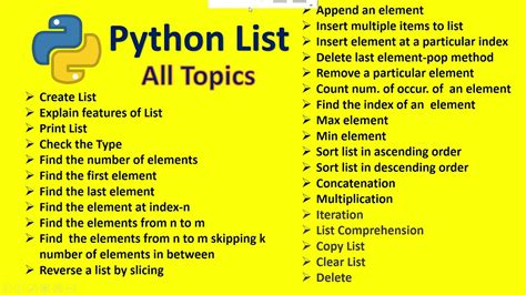 basic topics of python
