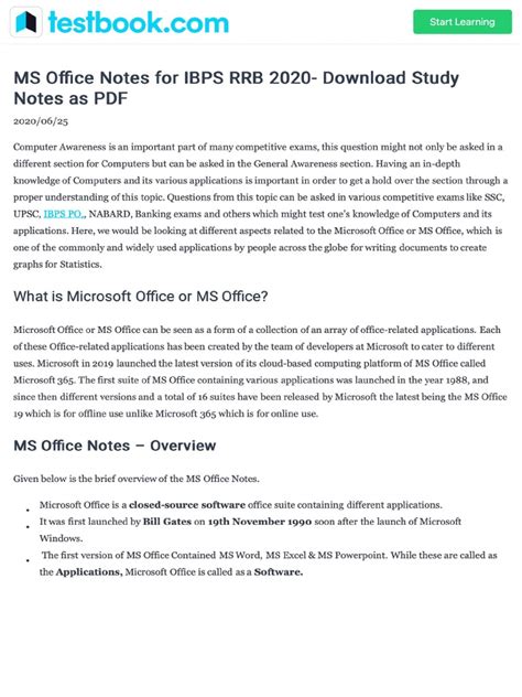 basics of microsoft office pdf