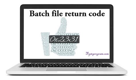 bat file return code
