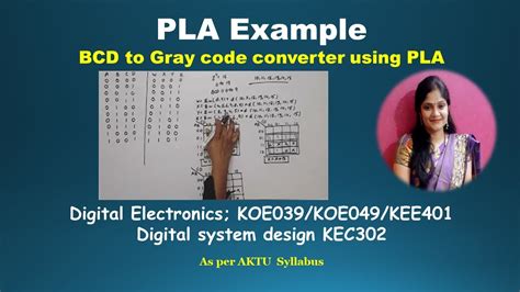 bcd to gray code converter using pla
