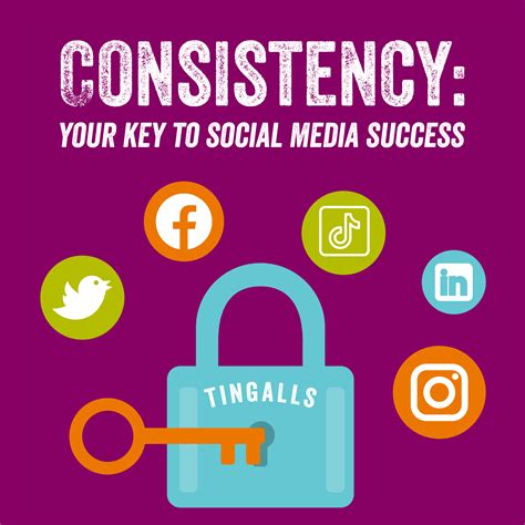 be consistent on social media
