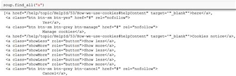 beautifulsoup find examples