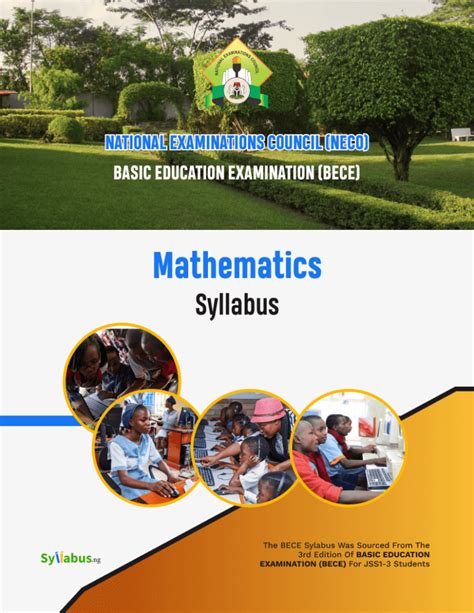 bece syllabus for mathematics