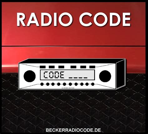 becker radio code