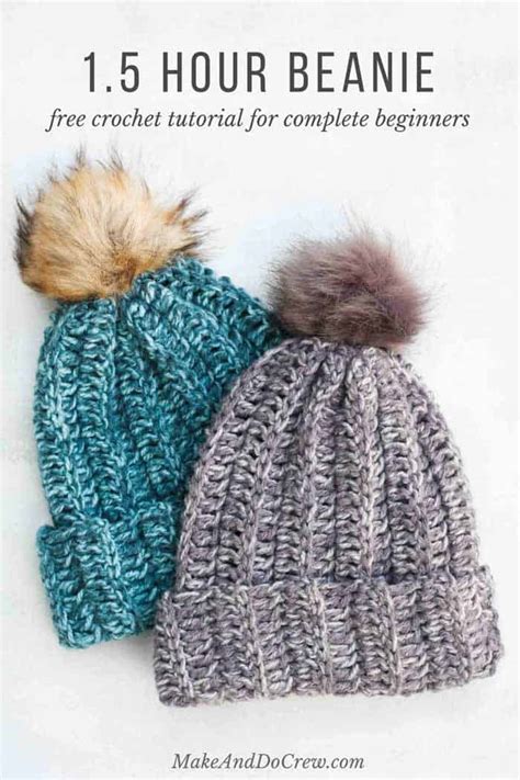 beginner crochet hat pattern free